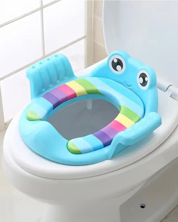 BABY POTTY TRAINING CUSHIONED SEAT - (BLUE)