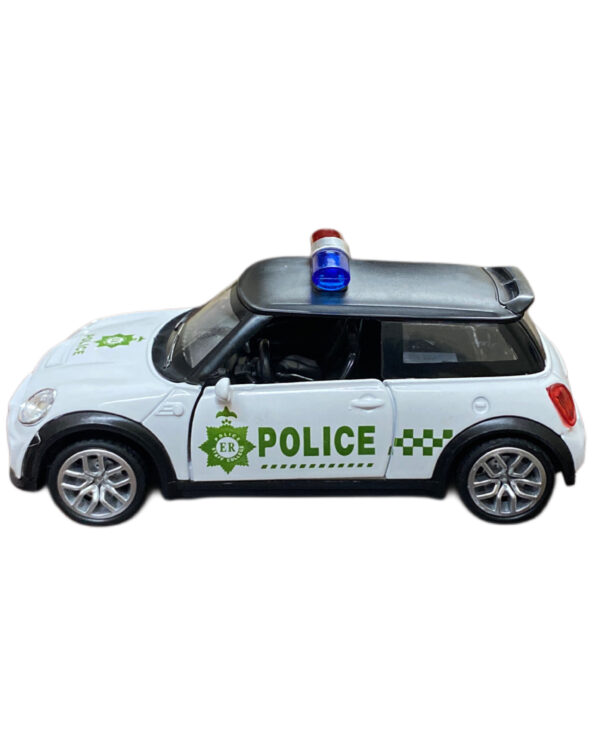 MINI COOPER METALLIC POLICE CAR - BATTERY POWERED - Image 2