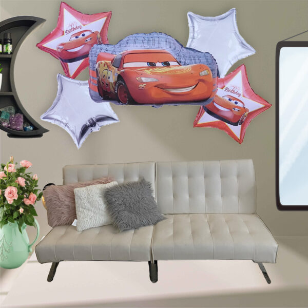 Mc QUEEN CARS THEME -  FOIL BALLOON SET