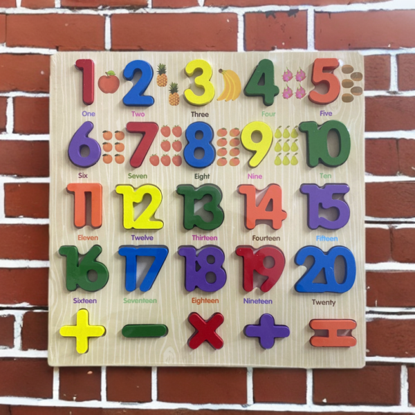 DIGITS LEARNING WOODEN BOARD