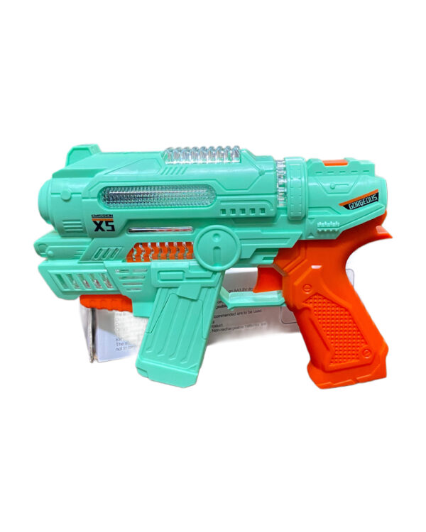 BUBBLE GUN FOR KIDS - BATTERY POWERED (GREEN)