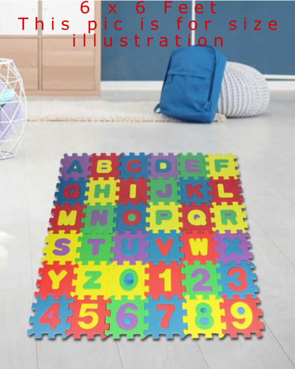 EDUCATIONAL FOAM PLAY MATS (A-Z , 0-9) - 6 x 6 FEET