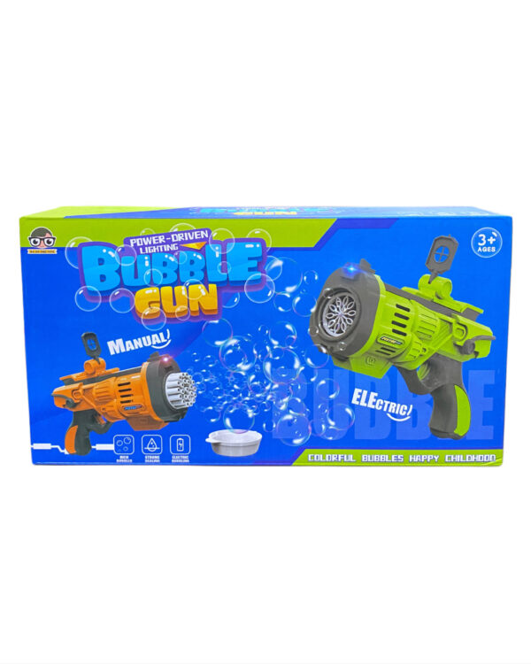 BUBBLE GUN FOR KIDS - BATTERY POWERED (ORANGE) - Image 3