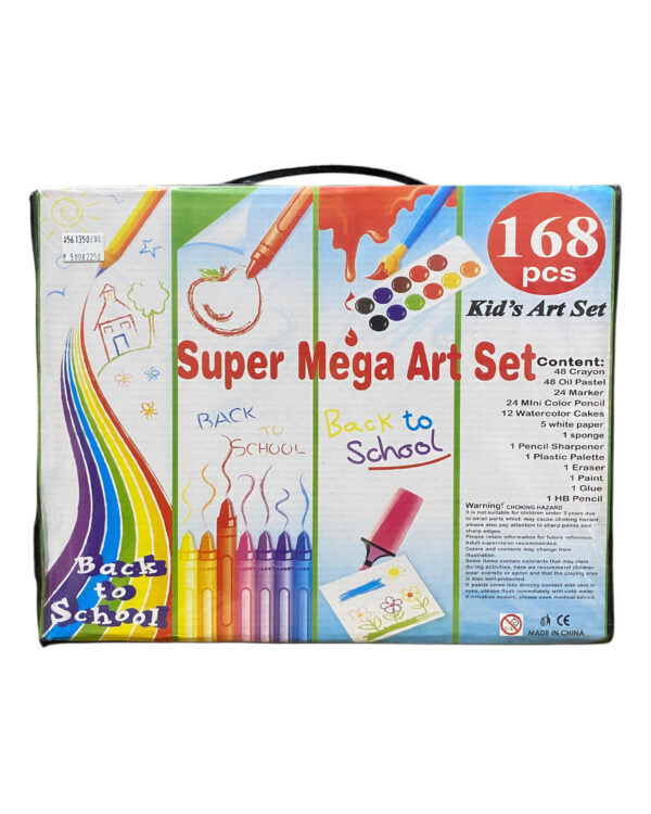 MEGA DRAWING ART SET - 168 PIECES