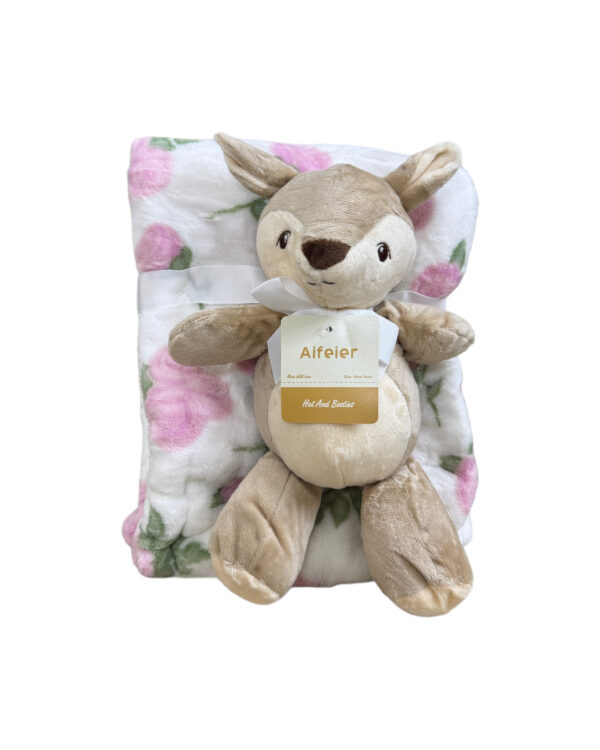 PLUSH BLANKET WITH STUFFED TOY - SQUIRREL