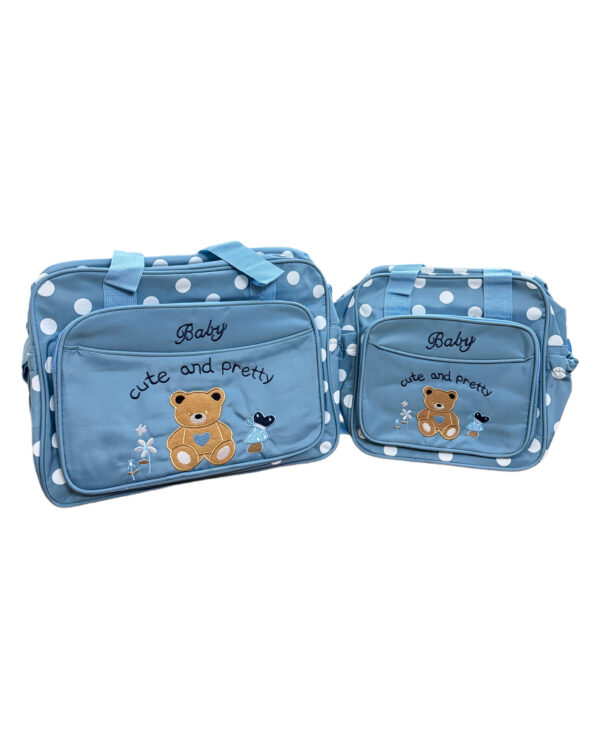 BABY TRAVEL DIAPER BAG BLUE - SET OF 2