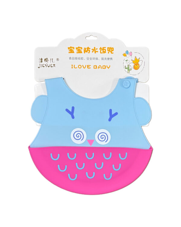 BABY SILICON BIB WITH POCKET