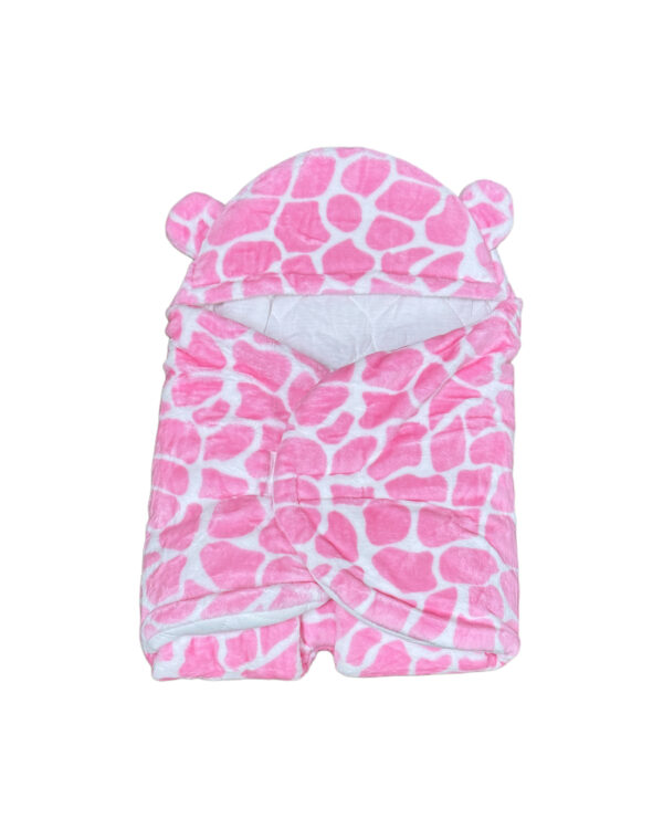 BABY WINTER HOODED SWADDLE - PINK - Image 2