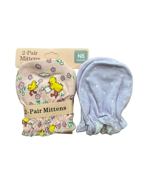 NB COTTON MITTENS - PACK OF 2