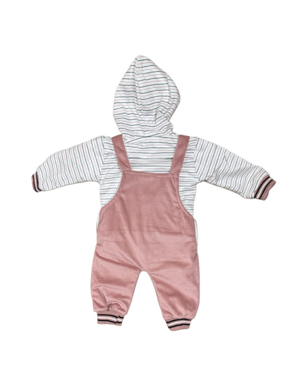 WINTERS HOODED ROMPER - TEA PINK - Image 2