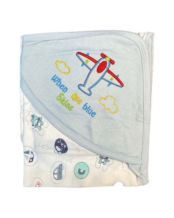 BABY WRAPPING SHEET - SKY BLUE - Image 2