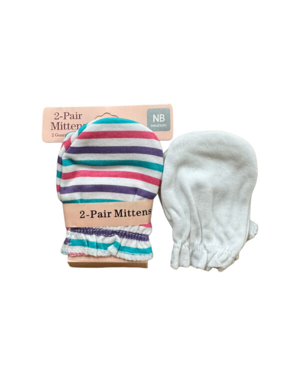 NB COTTON MITTENS - PACK OF 2