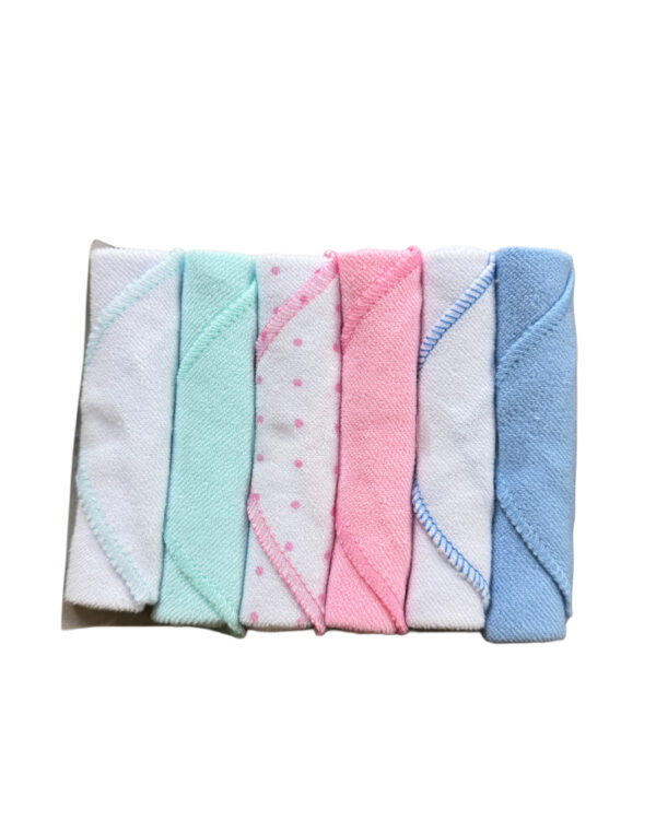 BABY WASH CLOTH TOWEL - PACK OF 6