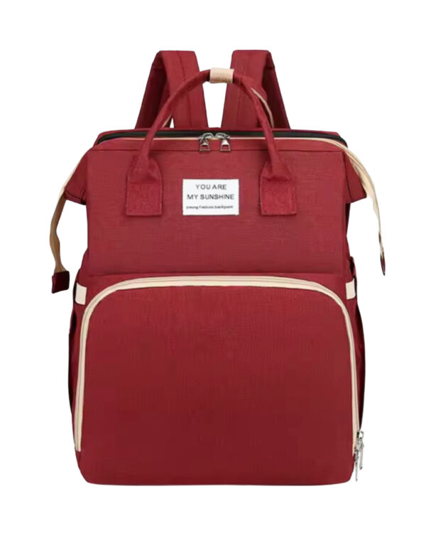 BABY BED IN DIAPER BAG - MAROON