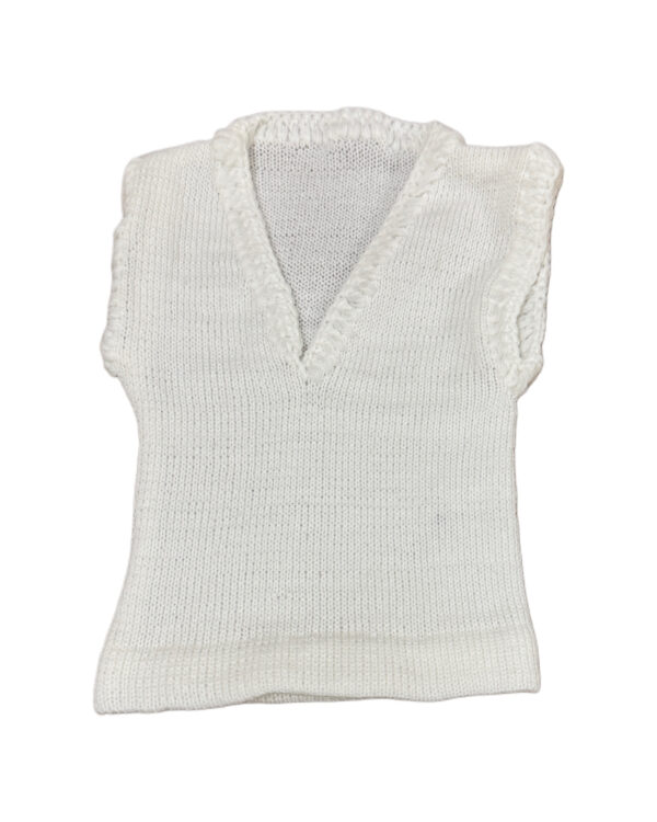 WOOLEN VEST - WHITE