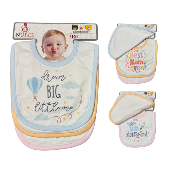 BABY BIBS NUBEE - PACK OF 3