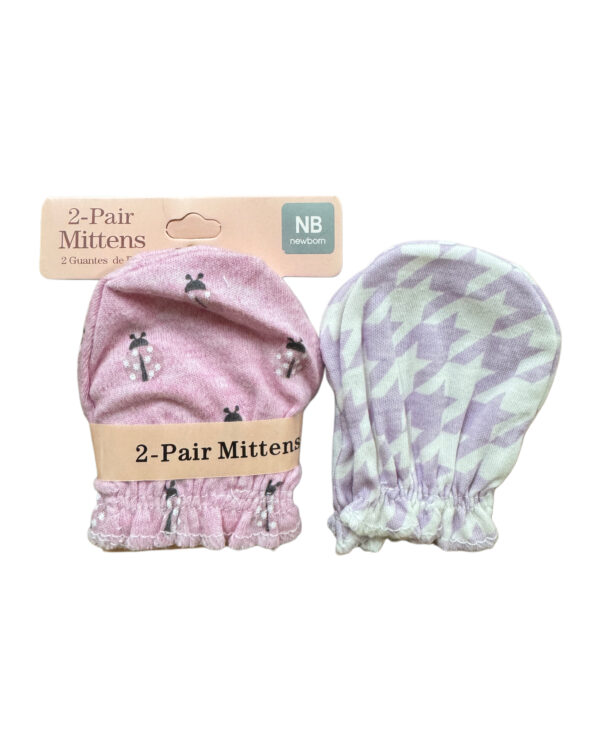 NB COTTON MITTENS - PACK OF 2