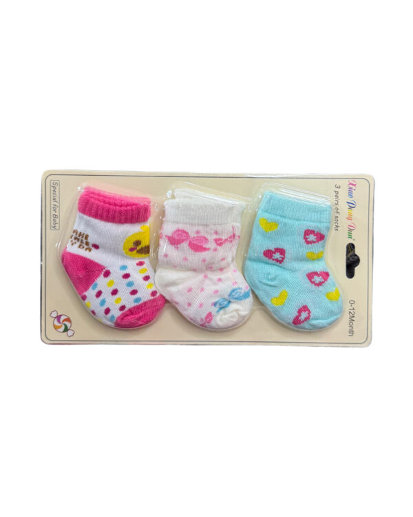 BABY SOCKS PACK OF 3 - MULTICOLOR