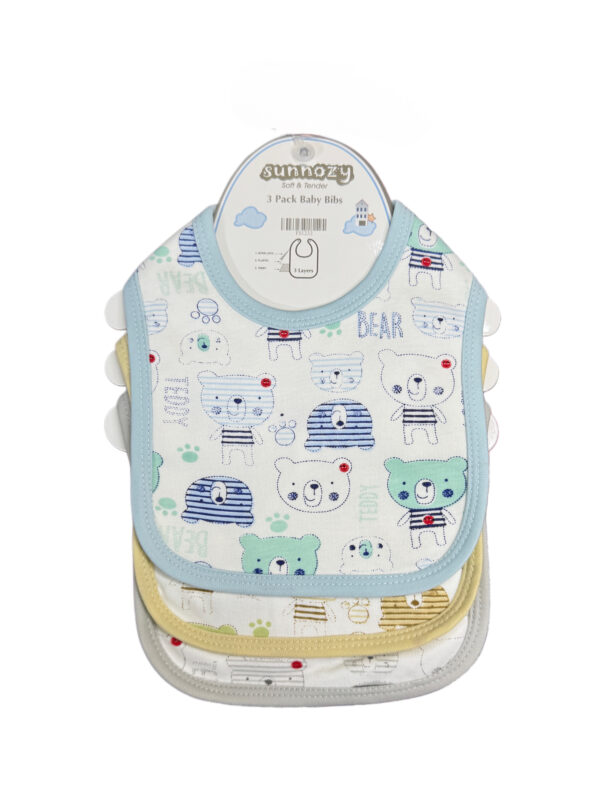 BABY BIBS - PACK OF 3