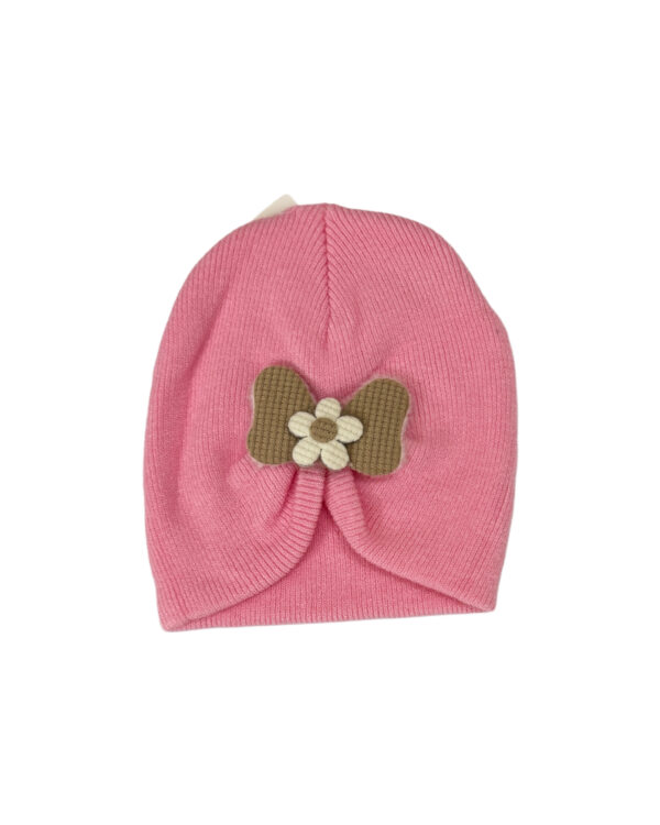 WOOLEN CAP WITH BOW - 4 DESIGNS