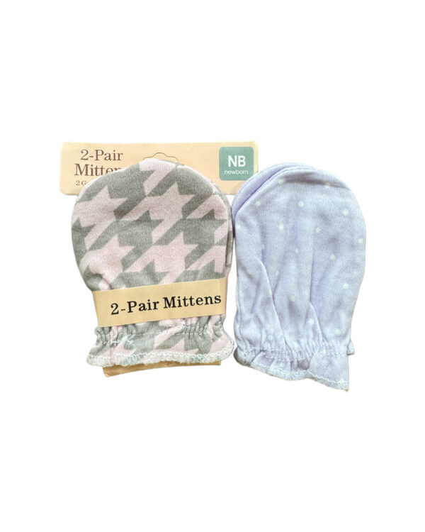 NB COTTON MITTENS - PACK OF 2