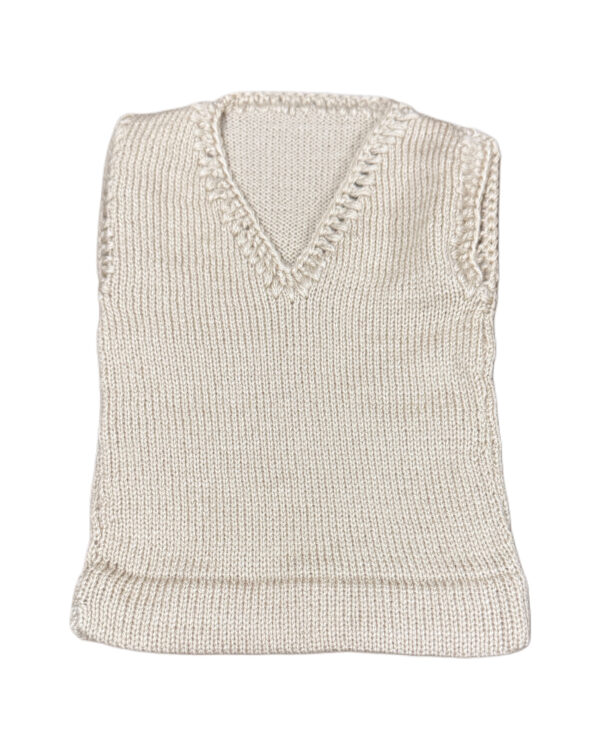 WOOLEN VEST - BEIGE