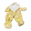 HOODED FUR ROMPER - YELLOW - Image 2