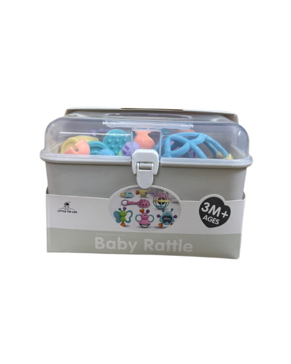 RATTLE TOYS BOX 7 Pc - GREY