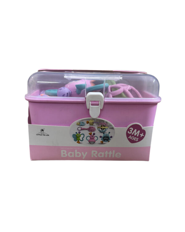 RATTLE TOYS BOX 7 Pc - PINK