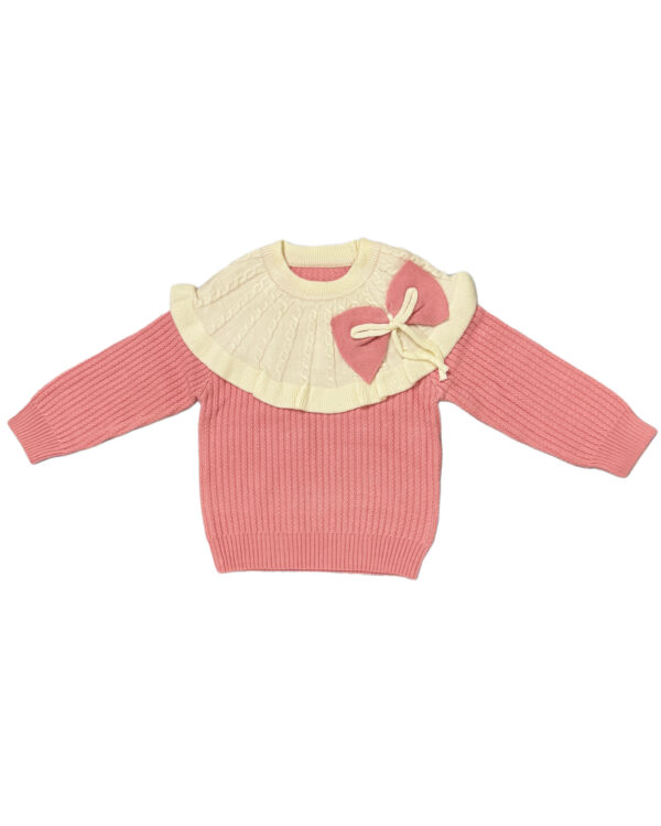 SWEATER BOW DESIGN- PINK