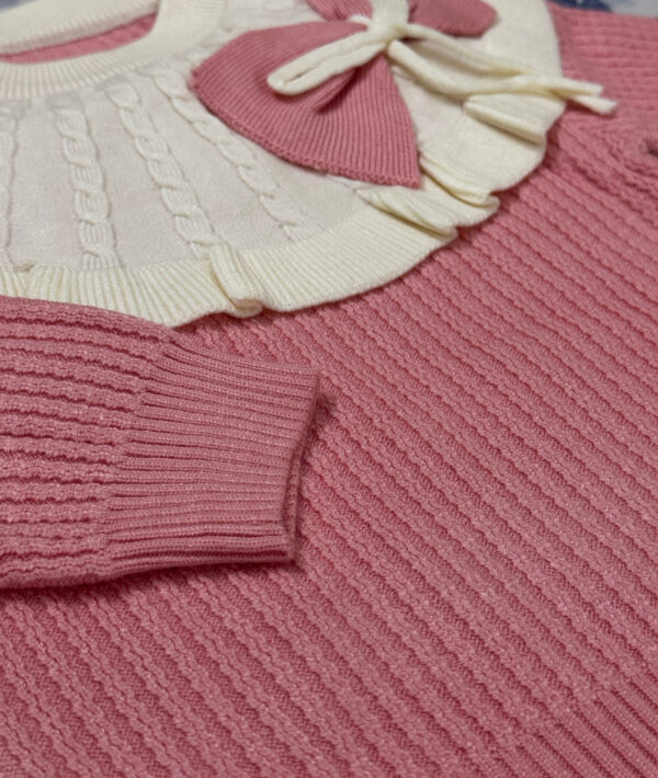 SWEATER BOW DESIGN- PINK - Image 2