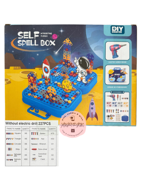 KIDS ACTIVITY DIY SCREW BOX KIT - 227 PCs - Image 2