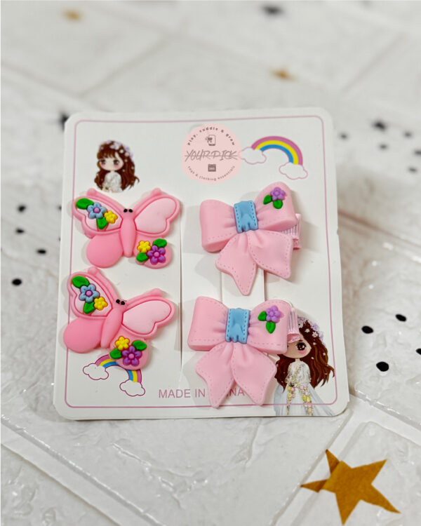 SILICONE PONY & PINS - SET OF 4