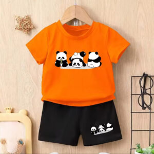 T SHIRT & SHORT - PANDA