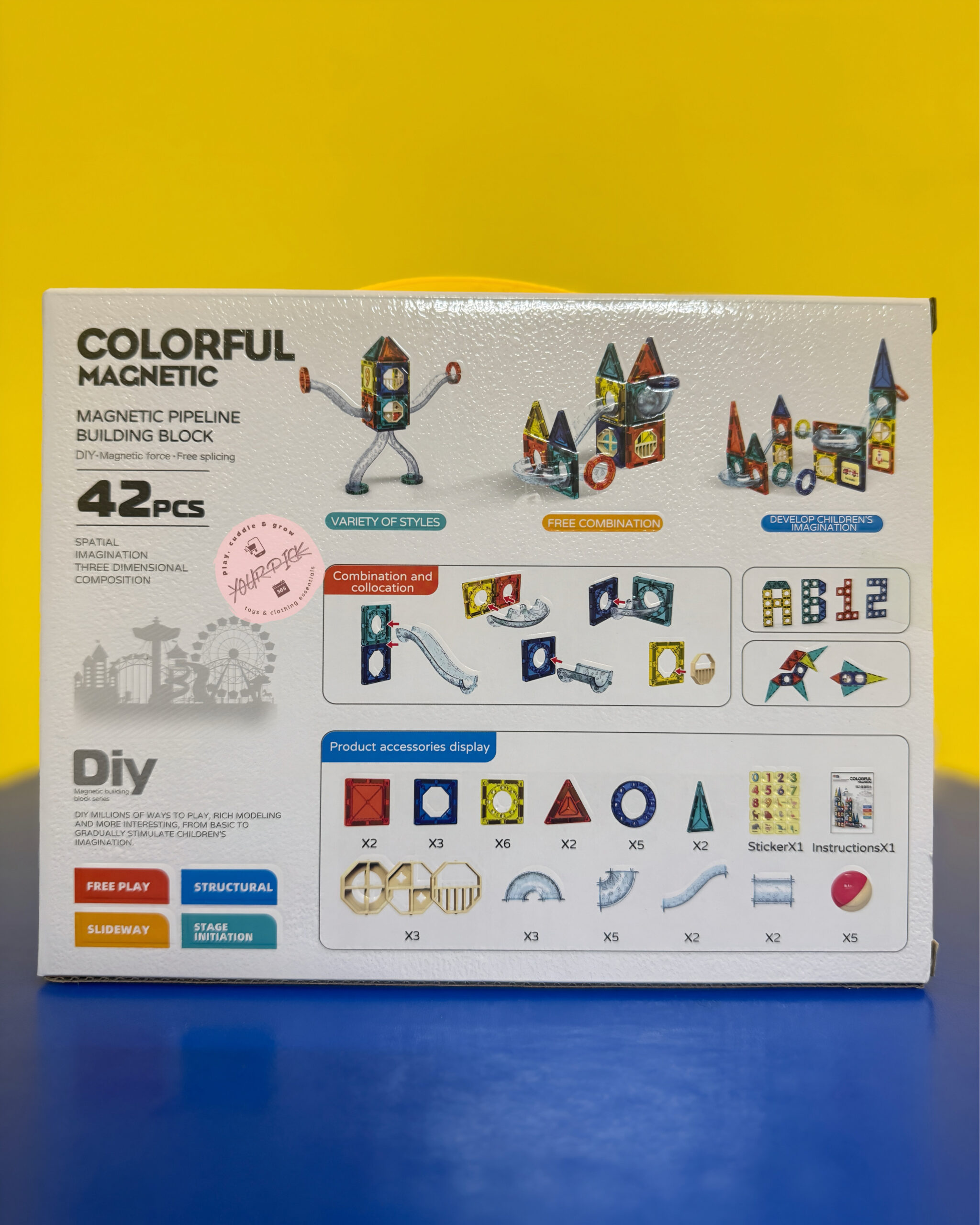 MAGNETIC BLOCKS 42 PCs - Image 3