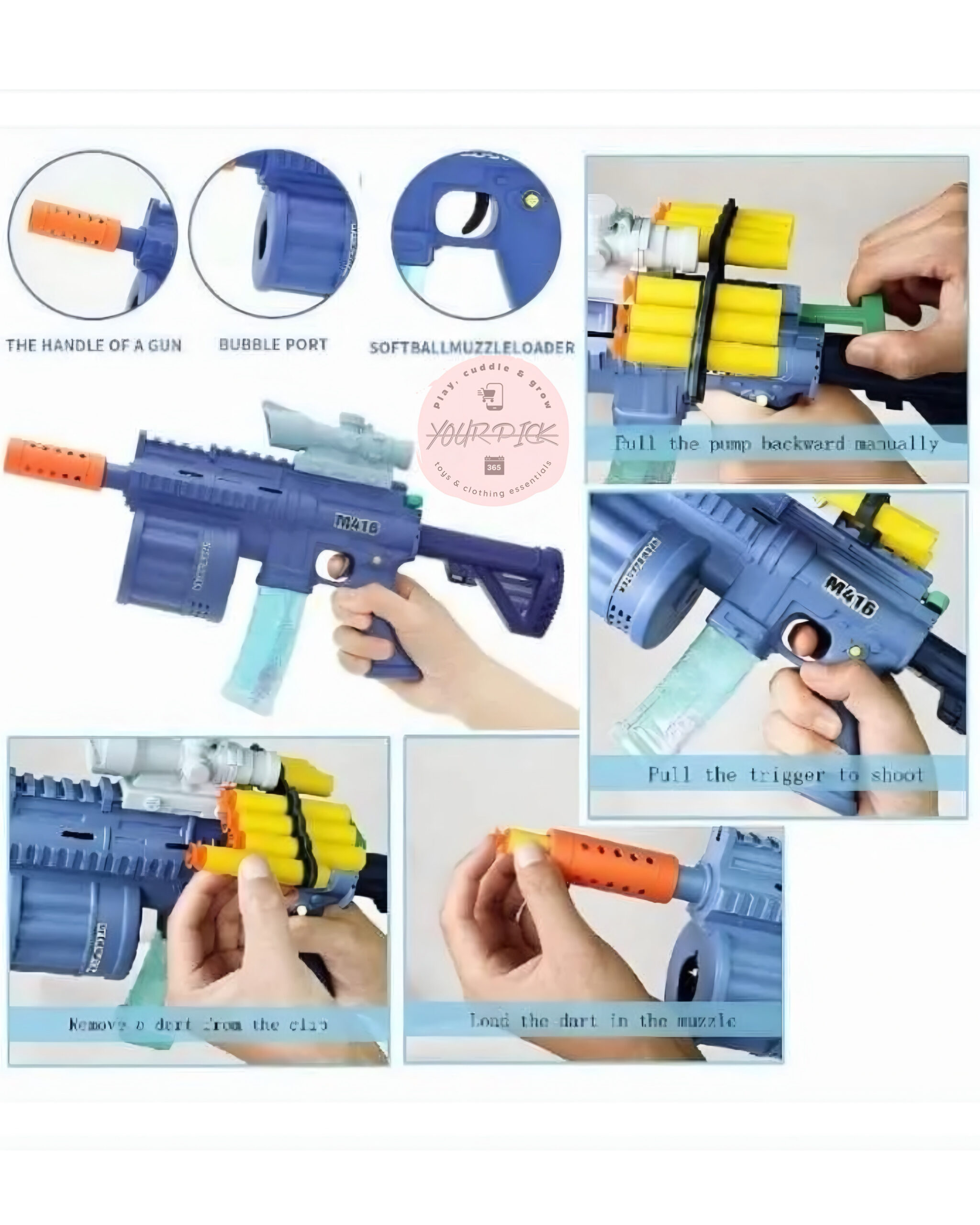 3 IN 1 SOFT BULLET GUN - Image 2
