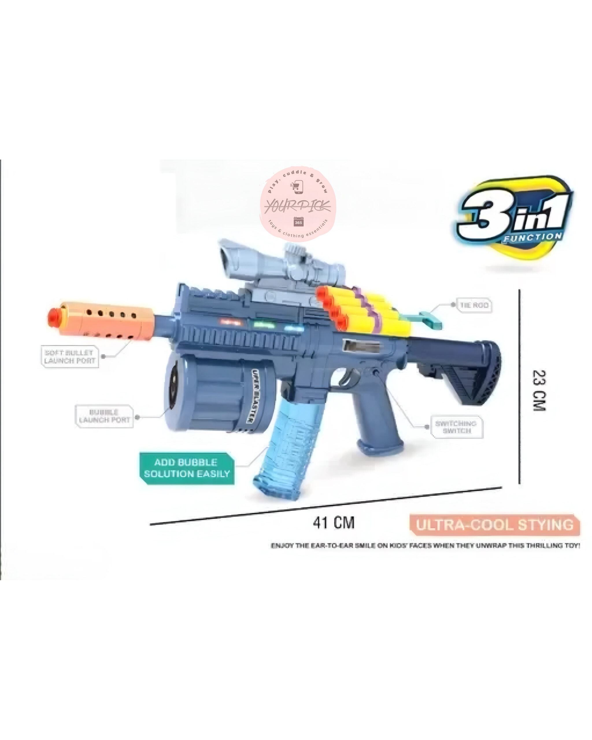 3 IN 1 SOFT BULLET GUN - Image 3